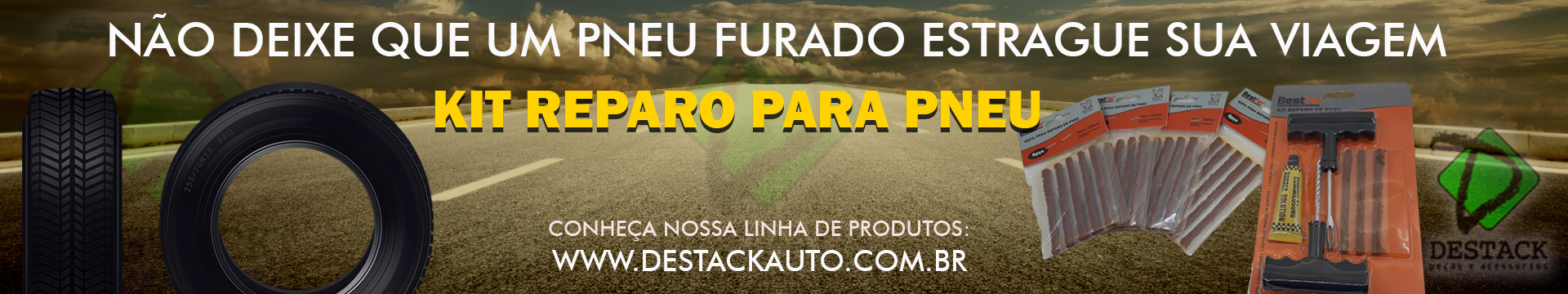 kit reparo para pneu