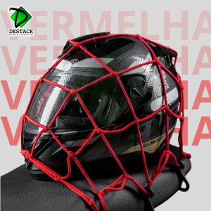 REDE ELASTICA 35X35 VERMELHA + 2 EXTENSORES 1,2M