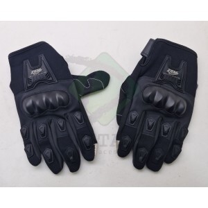 Luva Preta  Motoqueiro Moto Motociclista Proteção Full