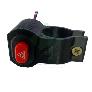 BOTAO ALERTA EM METAL GUIDAO 0886