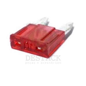 FUSÍVEL LÂMINA MINI 10A VERMELHO CAIXA C/100