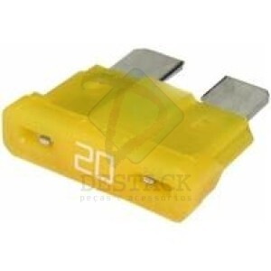 FUSÍVEL LÂMINA 20A AMARELO CAIXA - C/100