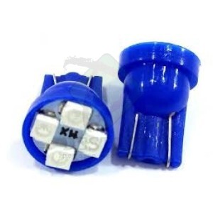LÂMPADA PINGO 4 LEDS SMD AZUL 12V (PAR)