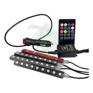 Luz Led Iluminação Interna - 7 Cores - Controle Remoto