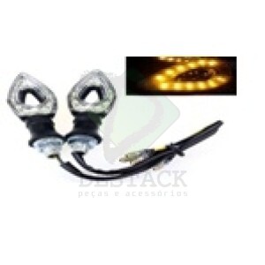 SETA  DE LED  PARA MOTO - COR ÂMBAR