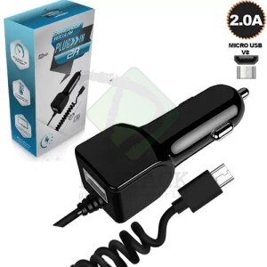 CARREGADOR VEICULAR SAÍDA V8 - USB 2.0A